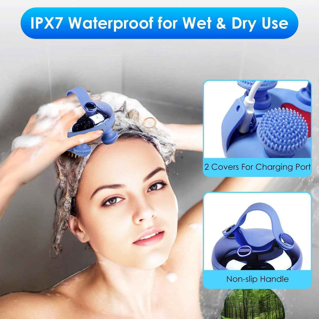 Electric Rechargeable Waterproof Scalp Massager