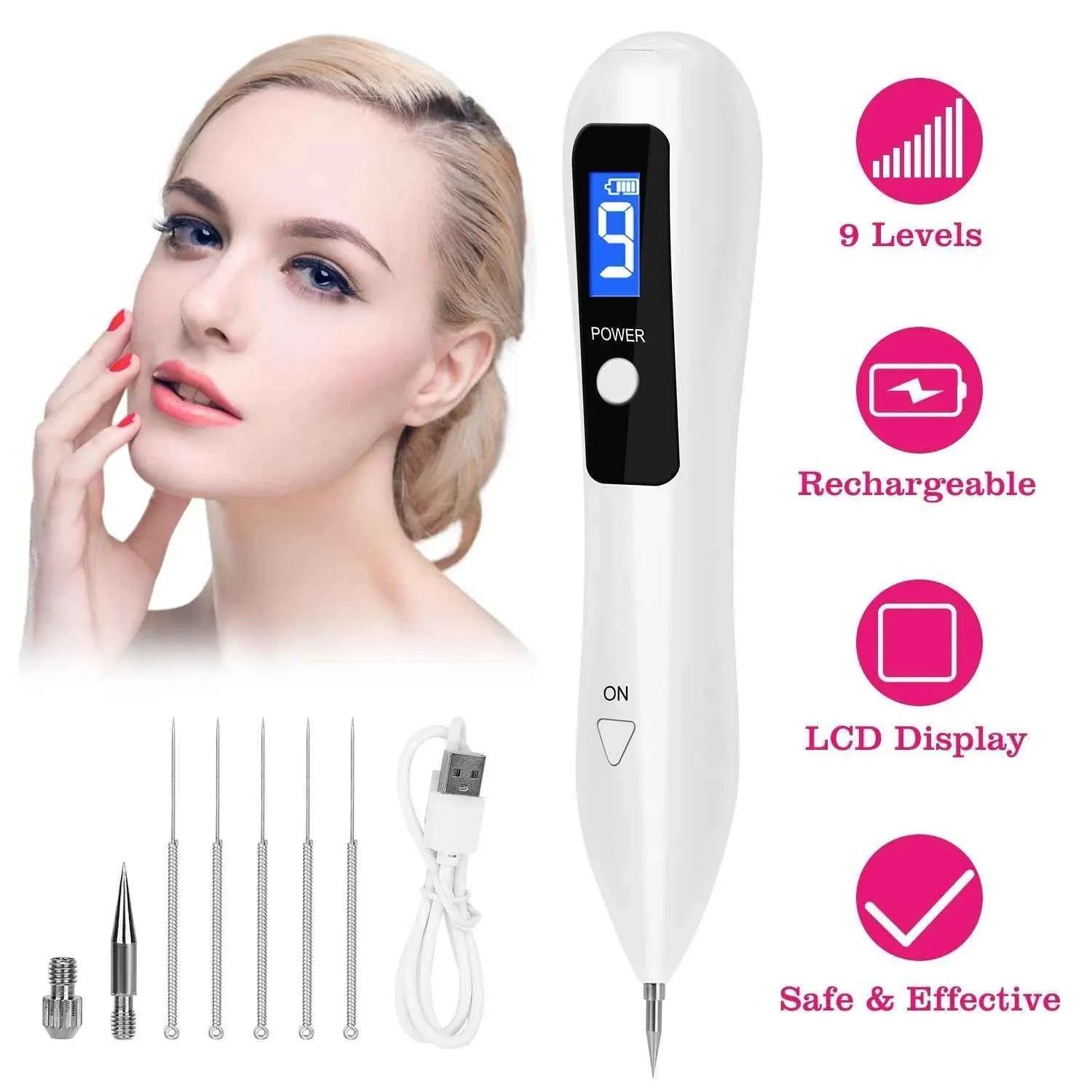Rechargeable Micro-Current Beauty Pen - Precision Facial Spot Device - SYVELYA LABS