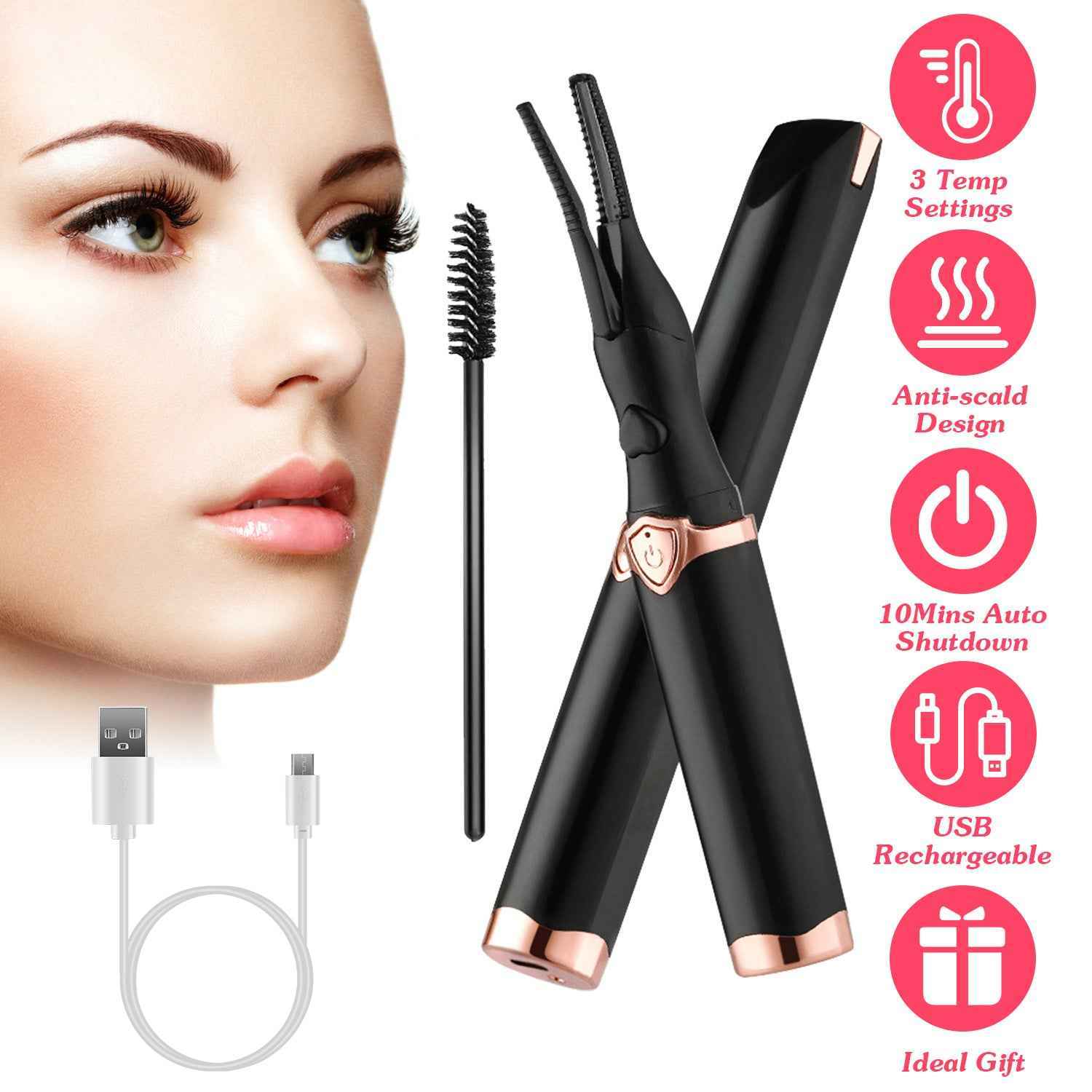 2 In 1 Electric Heating Eyelash Curler