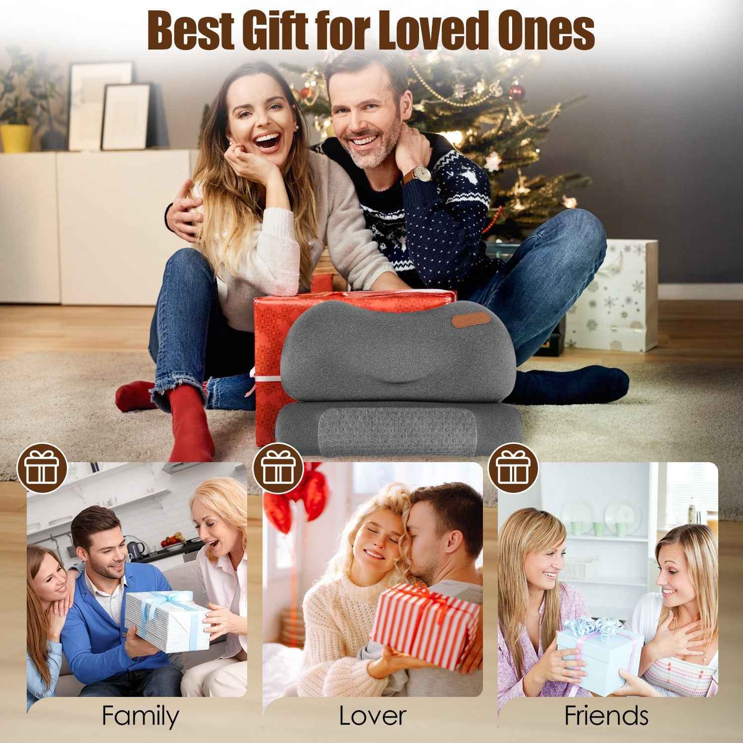 USB Heated Memory Foam Cervical Pillow