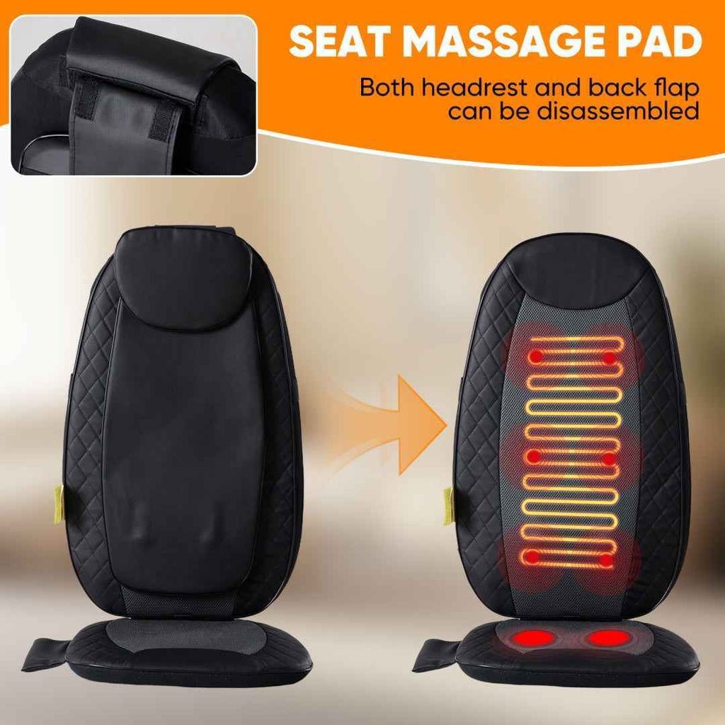 Vibrating Heating Pad Massage Chair with Remote