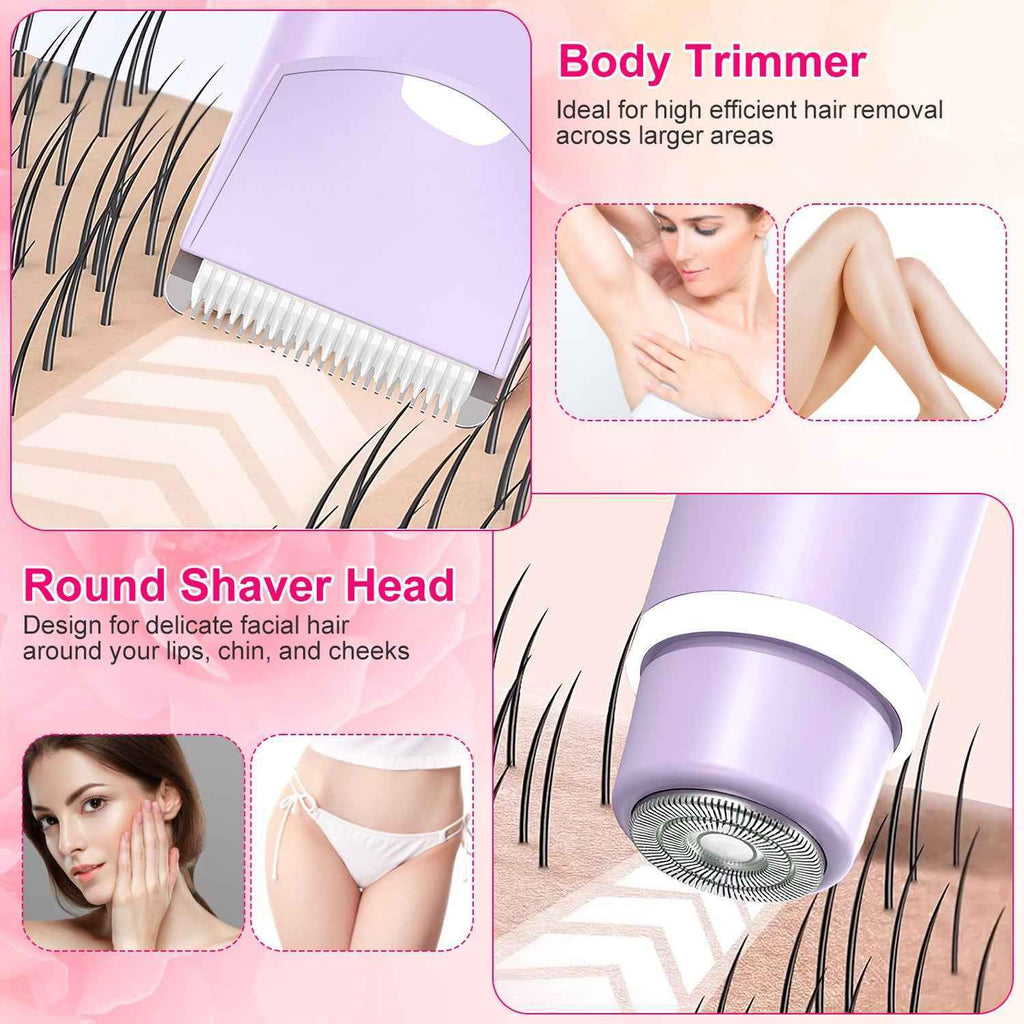 Rechargeable 2 In 1 Wireless Electric Dual Head Trimmer for Women