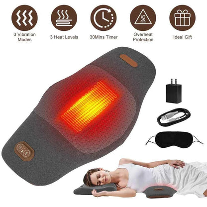2 in 1 Electric Lower Back Massager Support Pillow