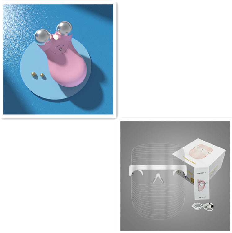 LED Three-color Skin Rejuvenation Beauty Mask
