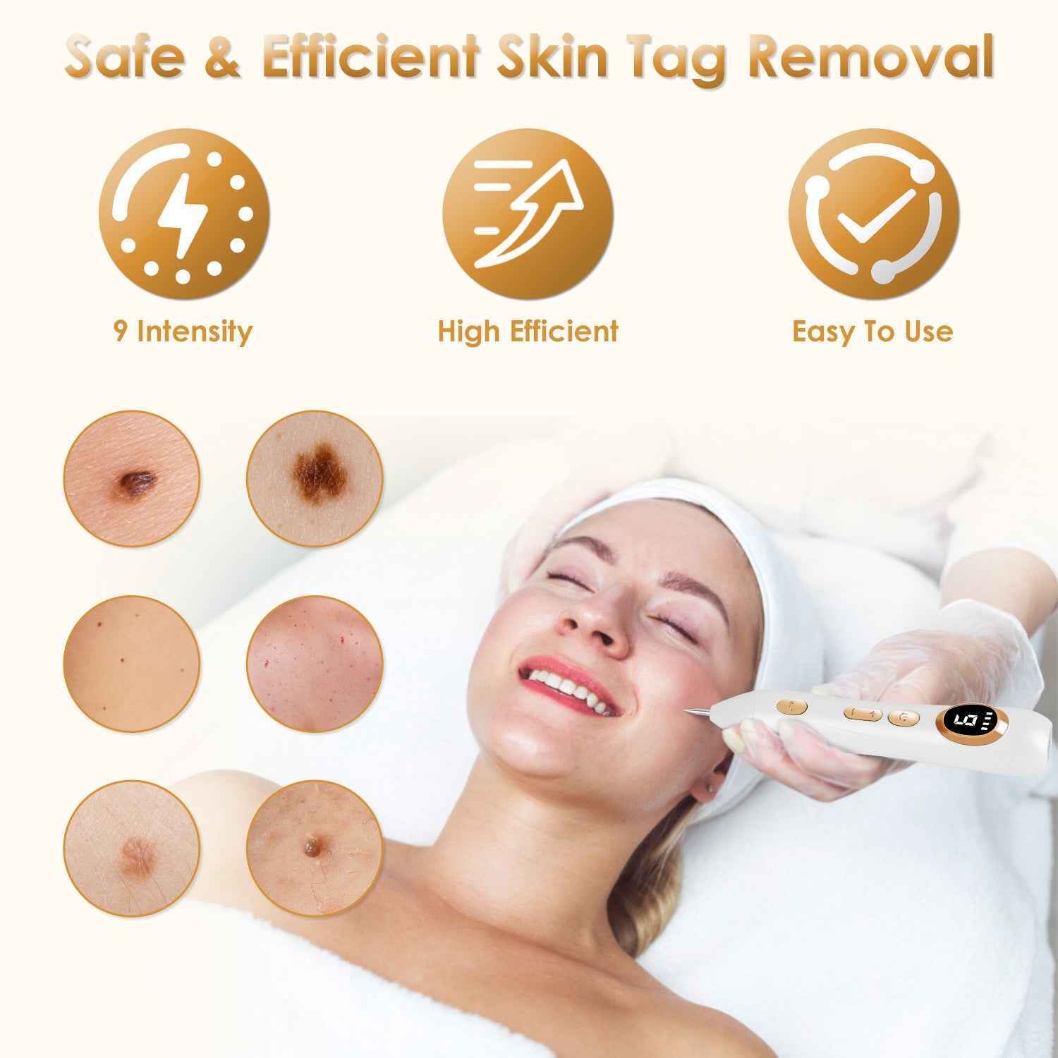 Rechargeable Led Skin Tag Remover Pen 9 Intensity