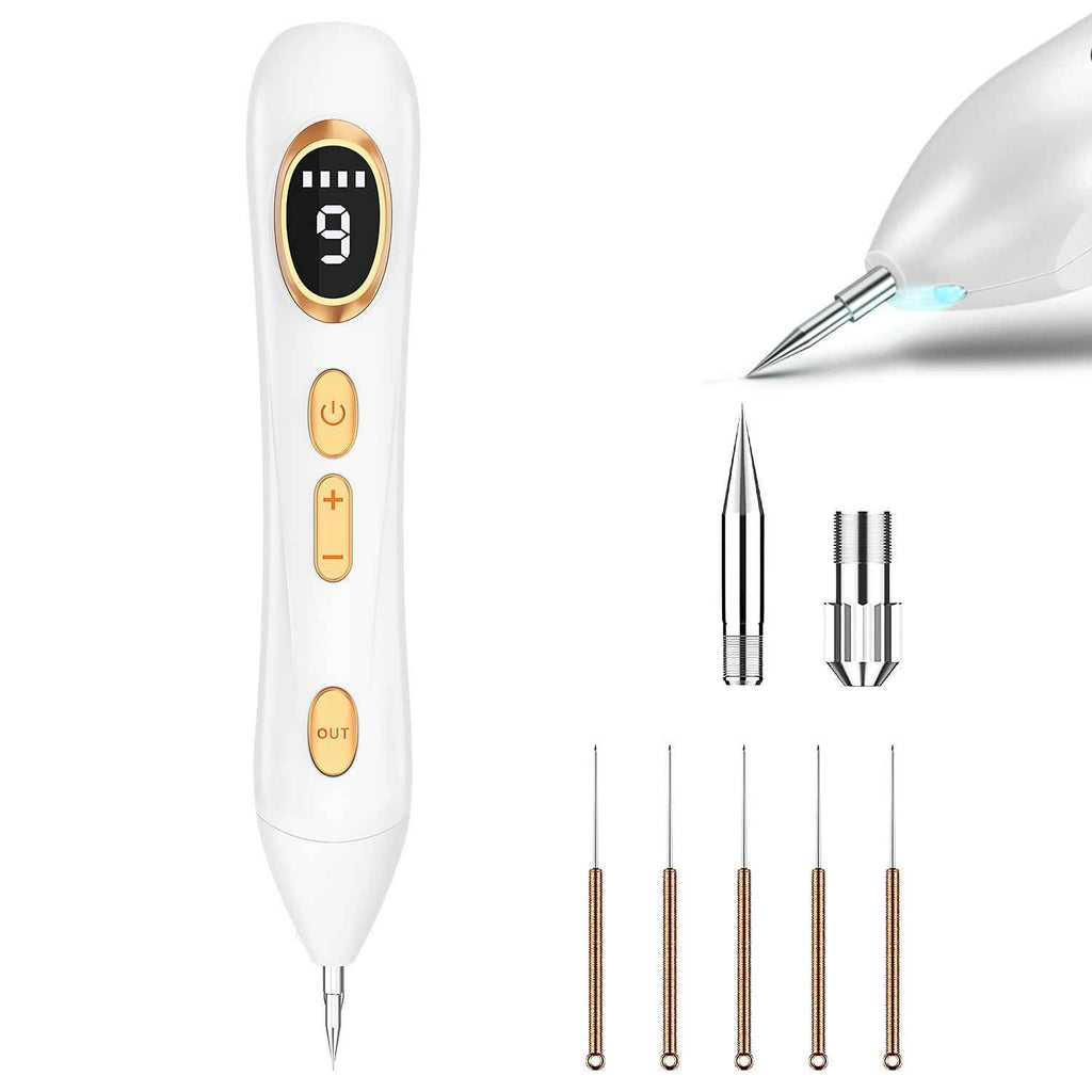 Portable Skin Tag Remover Pen With LED Light 9 Intensity Gears Cordless Rechargeable Skin Tag Removal Kit Intended For Common Warts Mole Skin Tags Gift For Girl Women - SYVELYA LABS