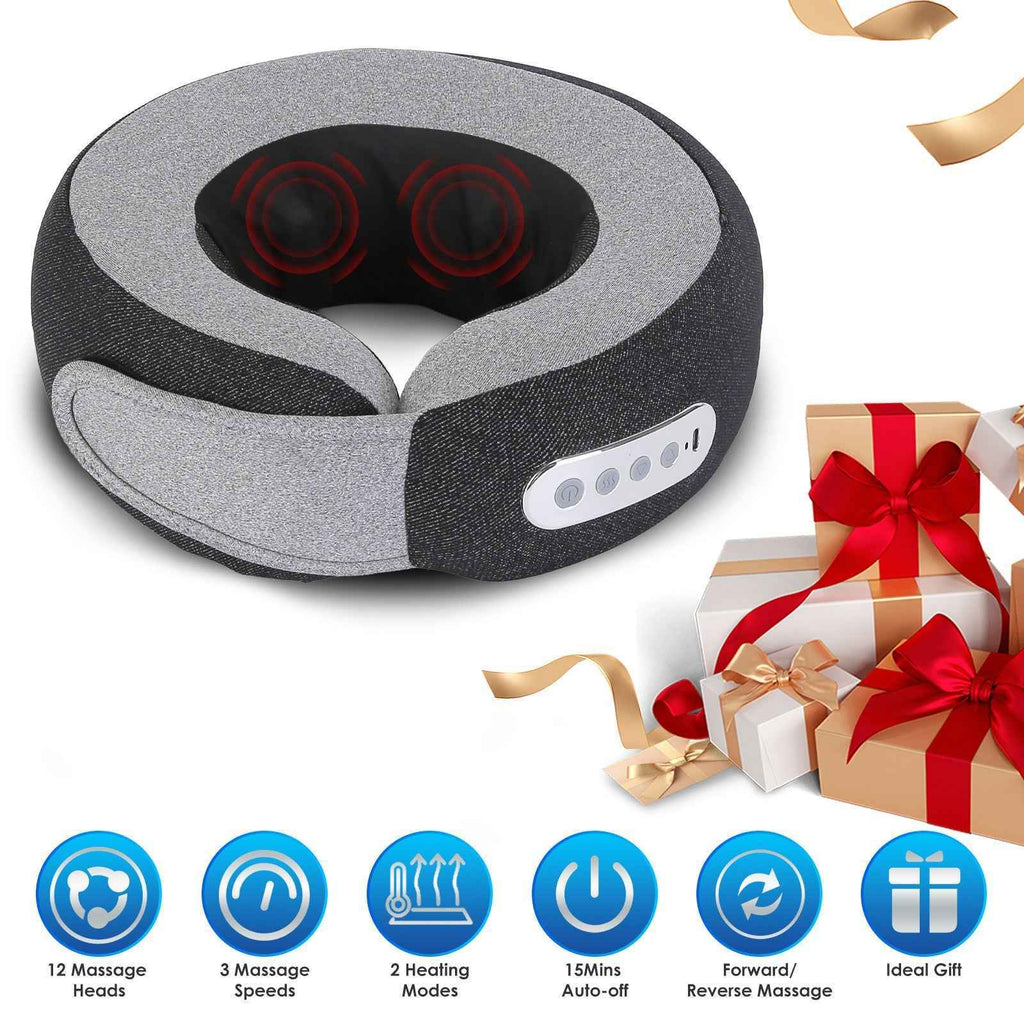 2 In 1 Electric Shiatsu Heating Neck Massager pillow