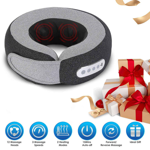2 In 1 Electric Shiatsu Heating Neck Massager pillow