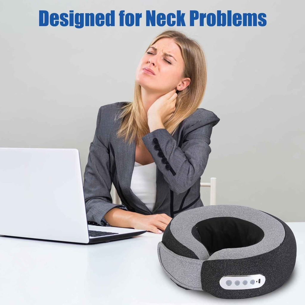 2 In 1 Electric Shiatsu Heating Neck Massager pillow