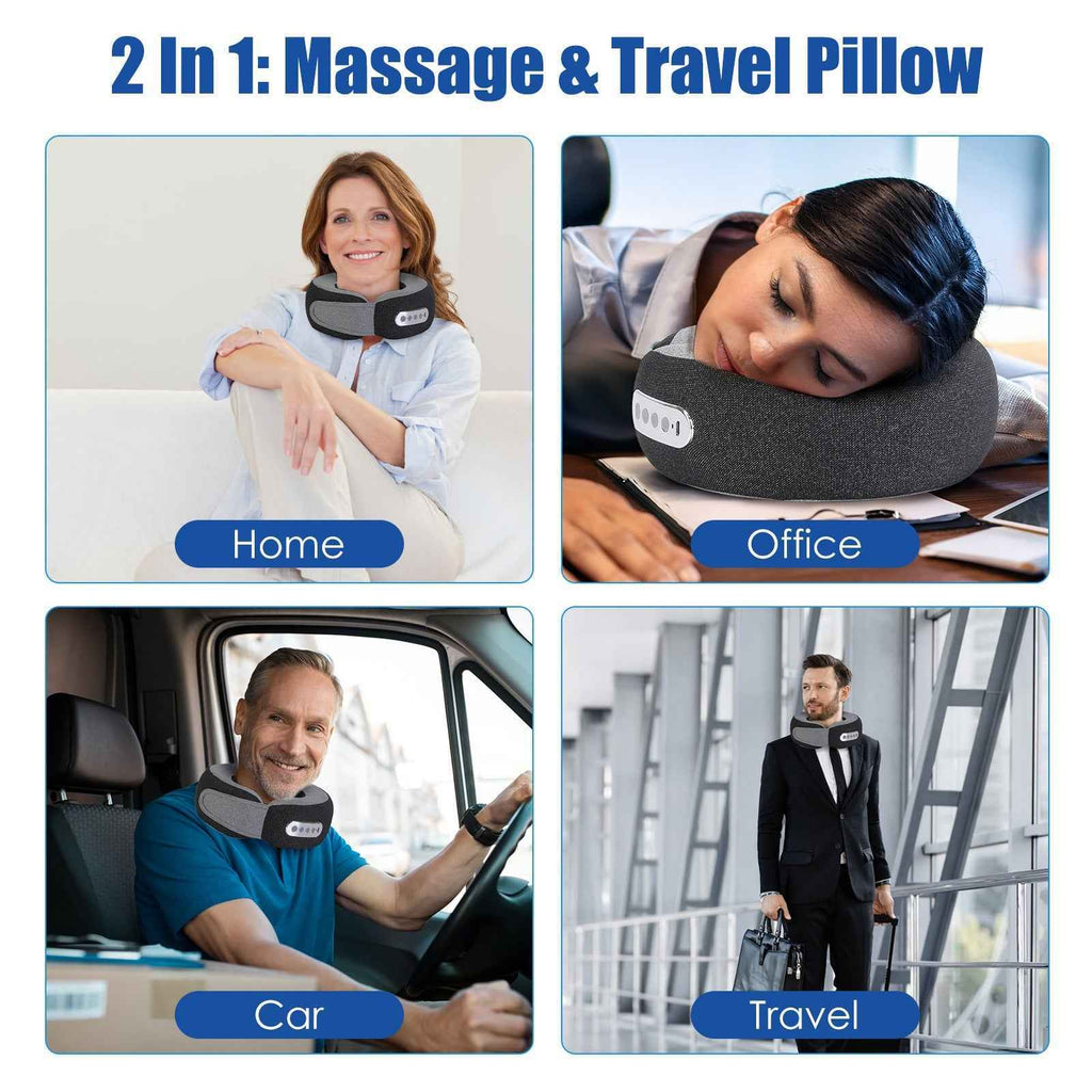 2 In 1 Electric Shiatsu Heating Neck Massager pillow