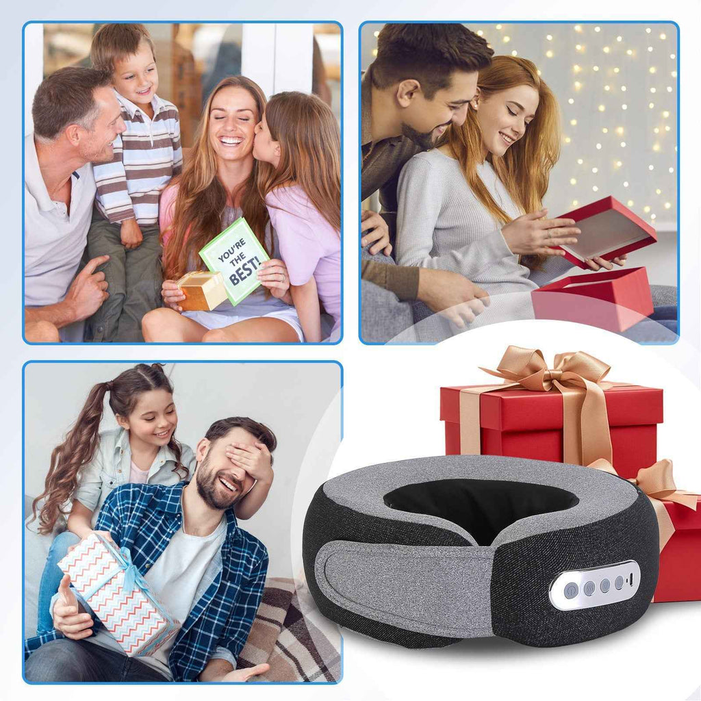 2 In 1 Electric Shiatsu Heating Neck Massager pillow