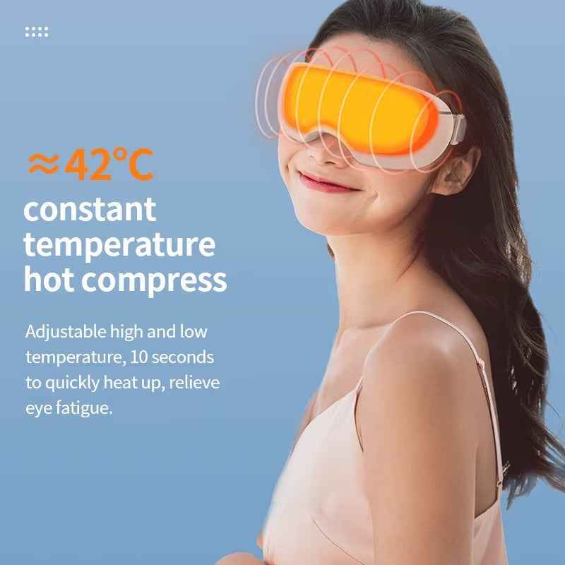 Smart Electric Eye Spa Air Compression Massager with Warming and Cooling Funtions