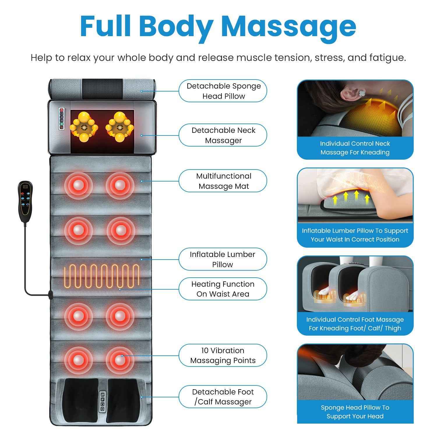 Advanced Full Body Electric Massage Mat