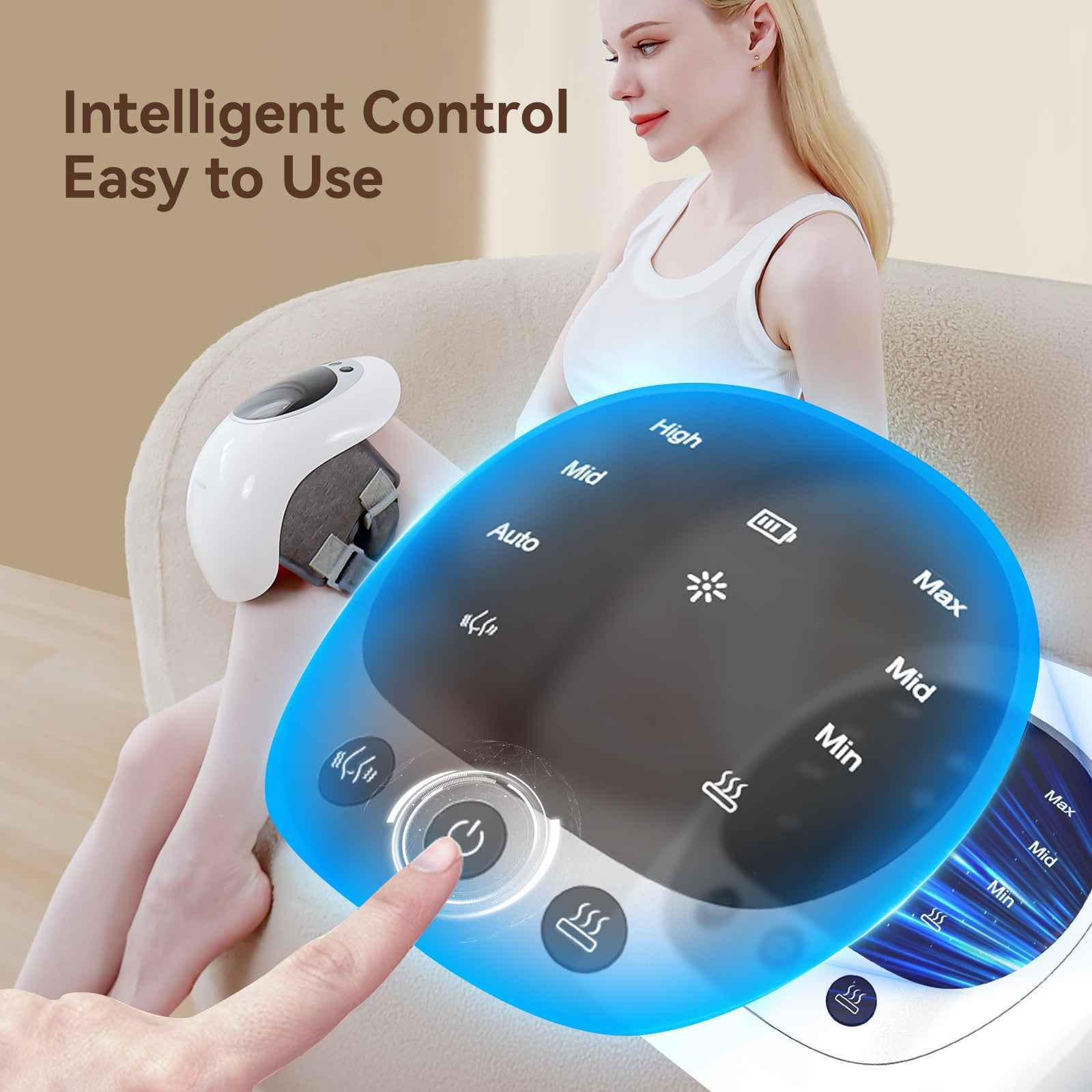 Wireless LED Heating Knee Massager