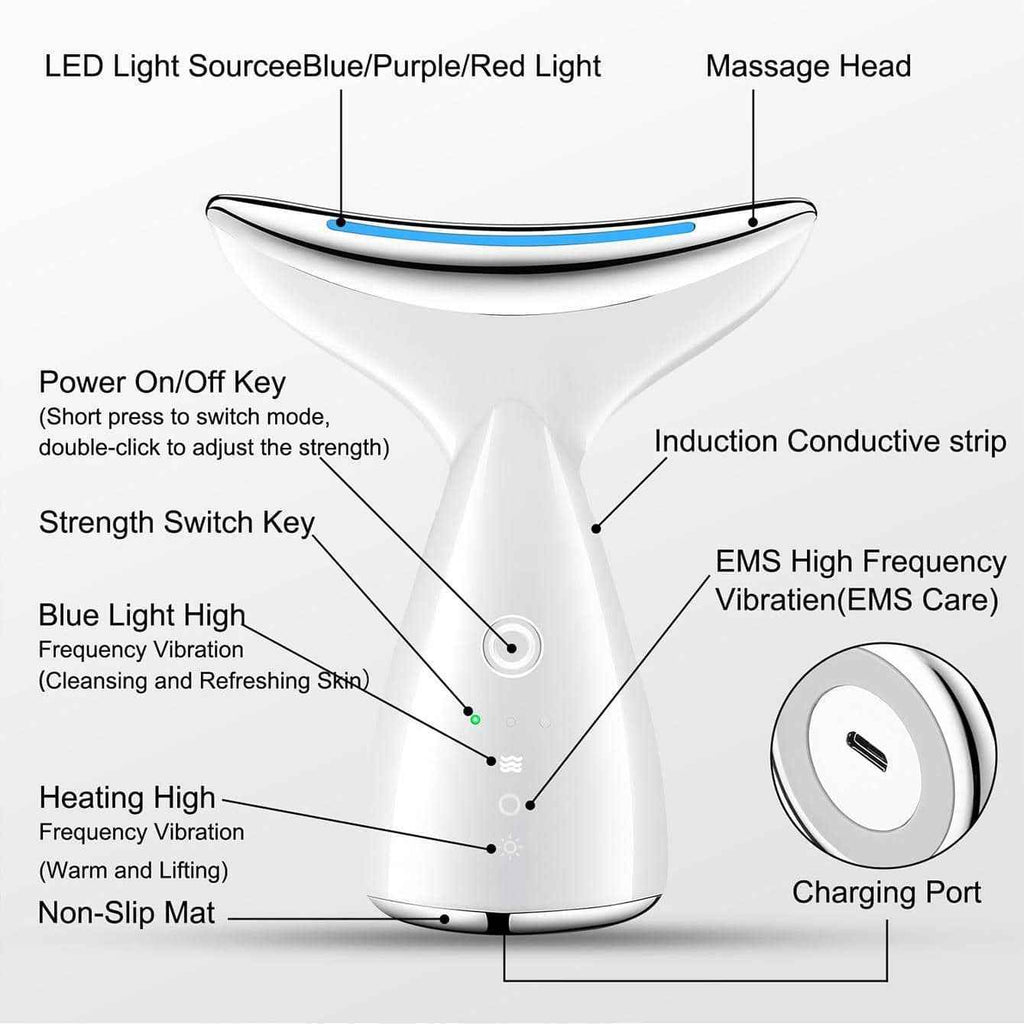 Face And Neck Firming Tightening Ultrasonic Massager