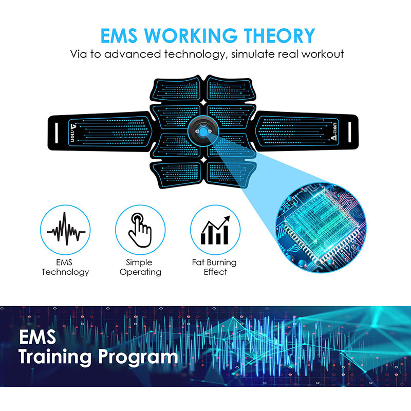 لافتات تدريب اللياقة البدنية لتحفيز العضلات بتقنية EMS