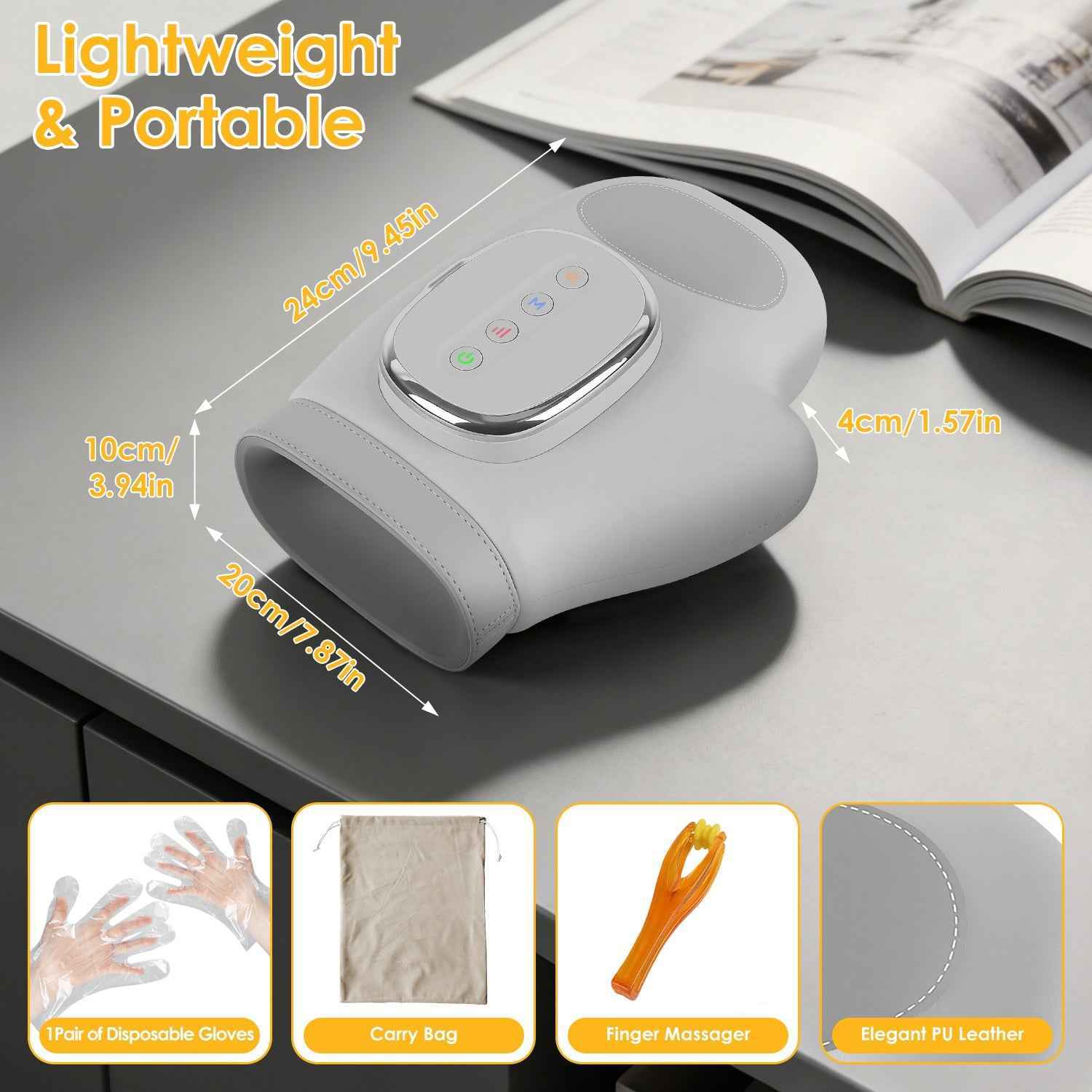 Heat Compression Cordless Hand Massager For Arthritis
