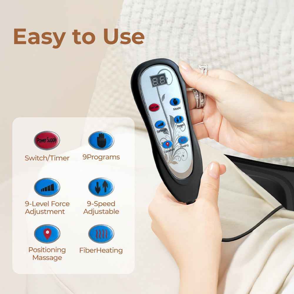 Massage Chair Pad with Heat Vibrations