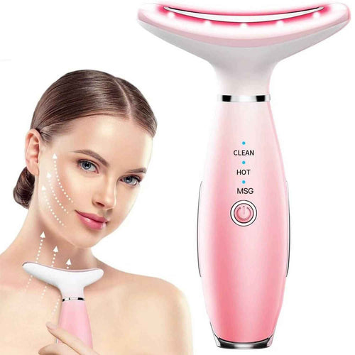 3 in 1 LED Ultrasonic Face and Neck Thermal Massager
