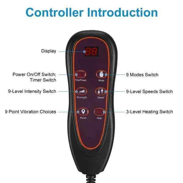 Full Body Electric Massage Mat with Heat and Vibrations
