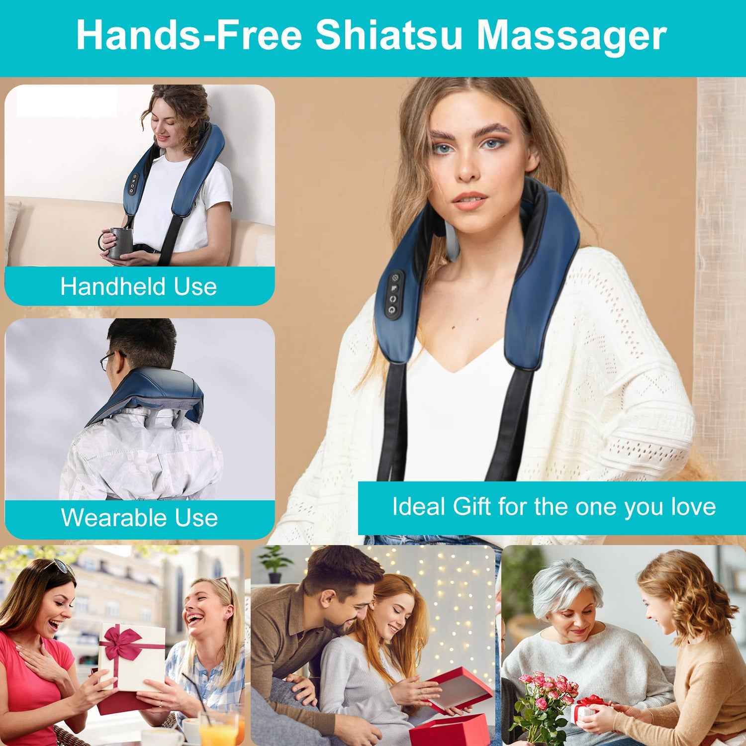 Electric Shiatsu Neck and Shoulder Massager