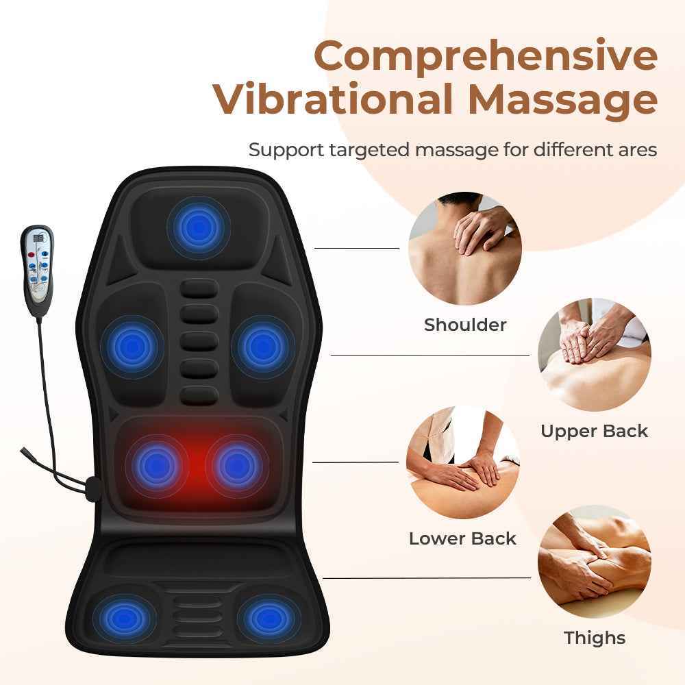 Massage Chair Pad with Heat Vibrations