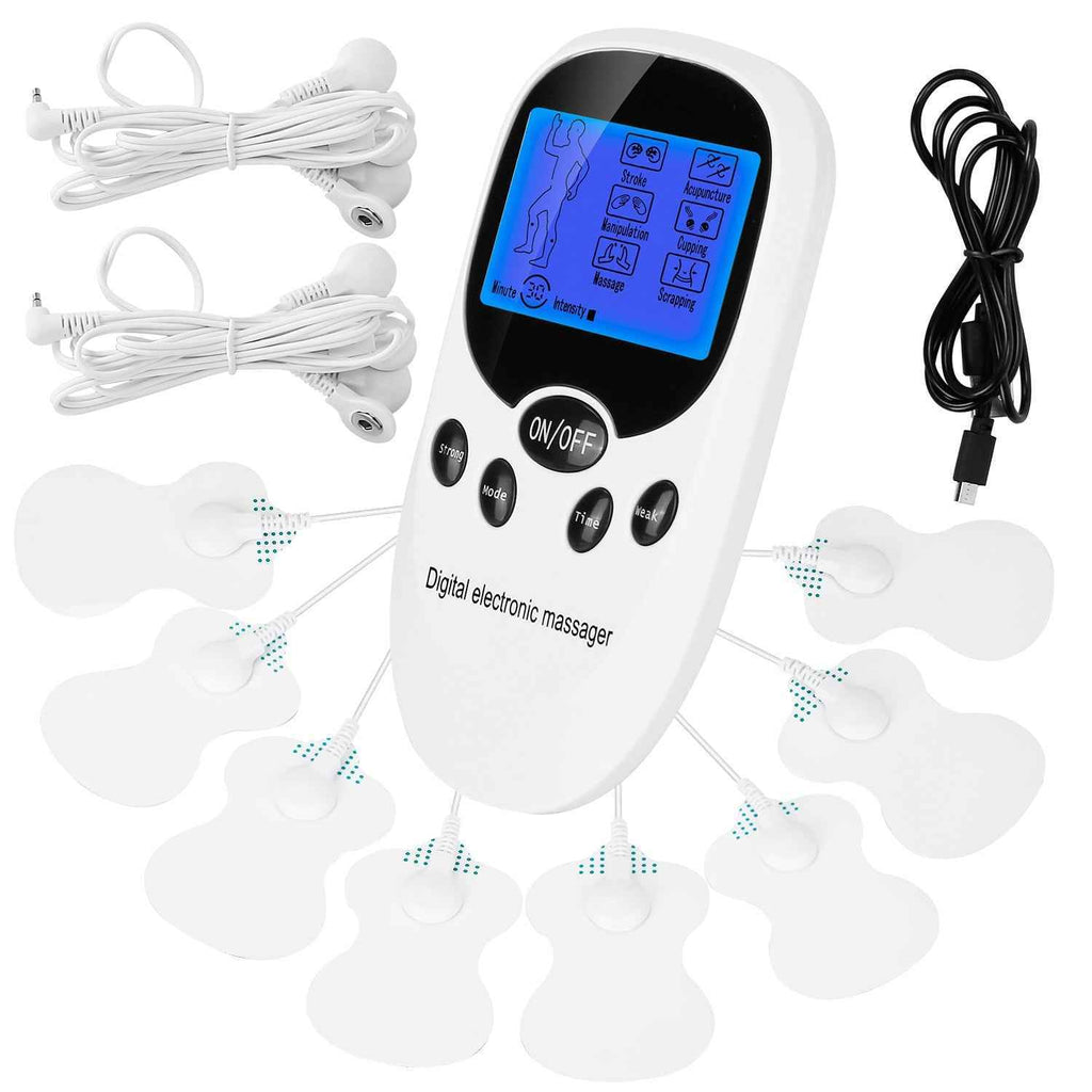 Electric Dual Channels Muscle Stimulator Pads - 8 Electrode Pads