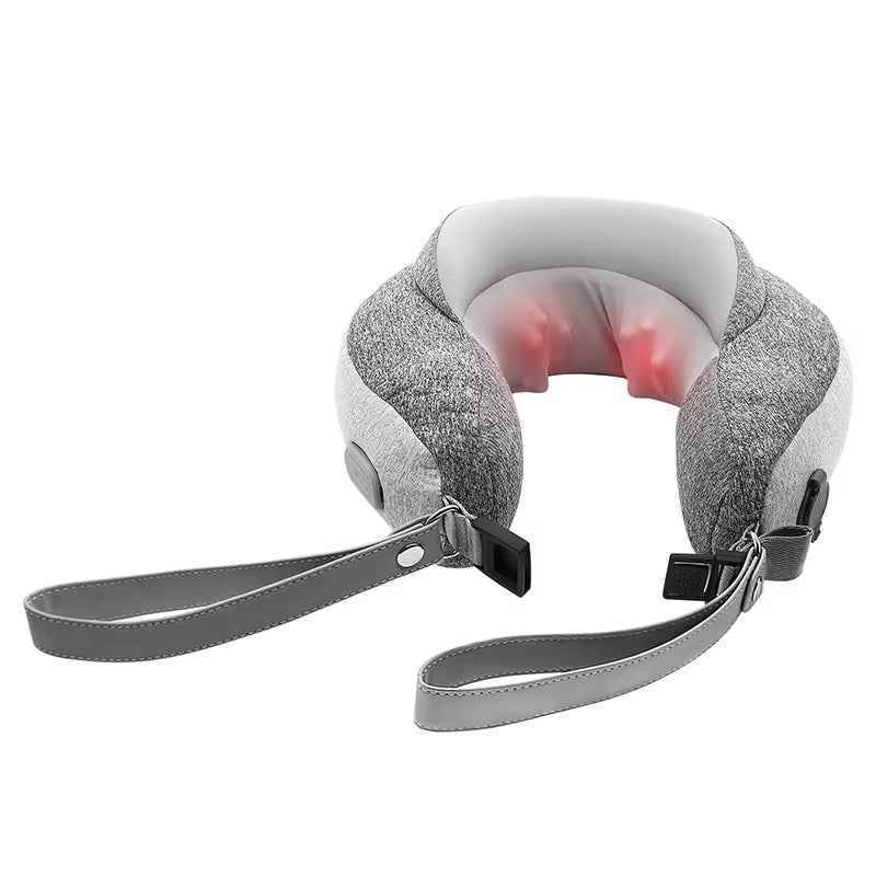 Electric U Shape Shiatsu Kneading Portable Neck Massage Pillow