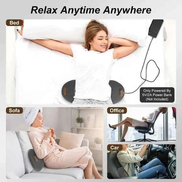 3 In 1 Electric Memory Foam Lumbar Massager