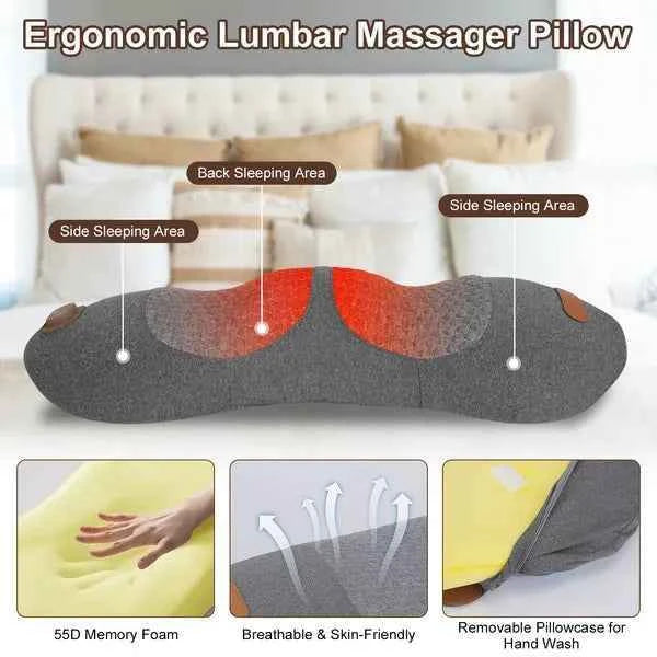 3 In 1 Electric Memory Foam Lumbar Massager