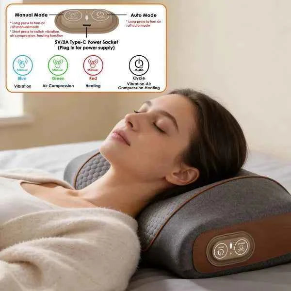 3 in 1 Neck Massager Heating Pillow