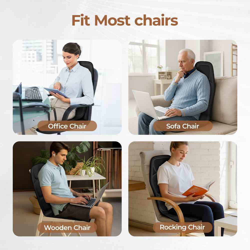 Massage Chair Pad with Heat Vibrations