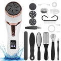 Rechargeable Electric Foot Callus Remover Foot File with Vacuum - 17 Pieces Kit