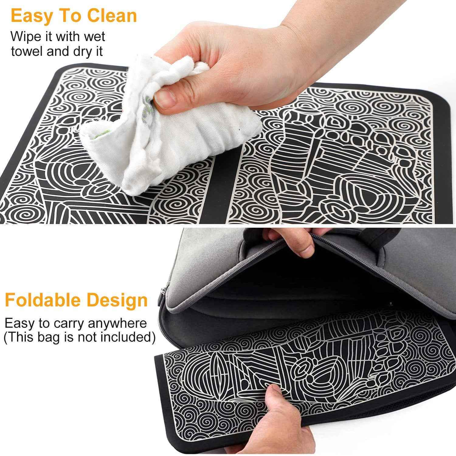 Rechargeable EMS Foot Massage Mat - Electric Pulse Relaxation Pad - SYVELYA LABS