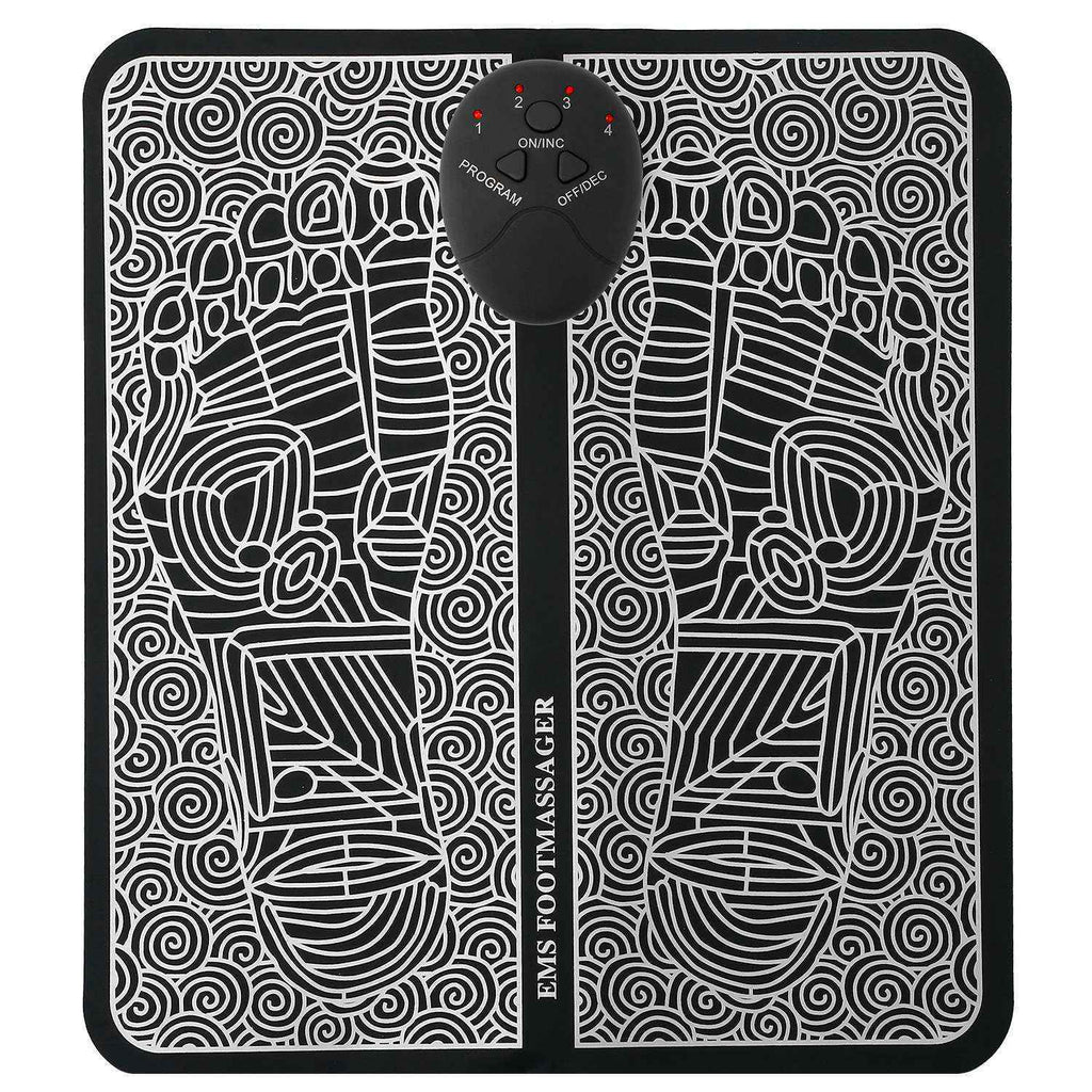 Rechargeable EMS Foot Massage Mat - Electric Pulse Relaxation Pad - SYVELYA LABS