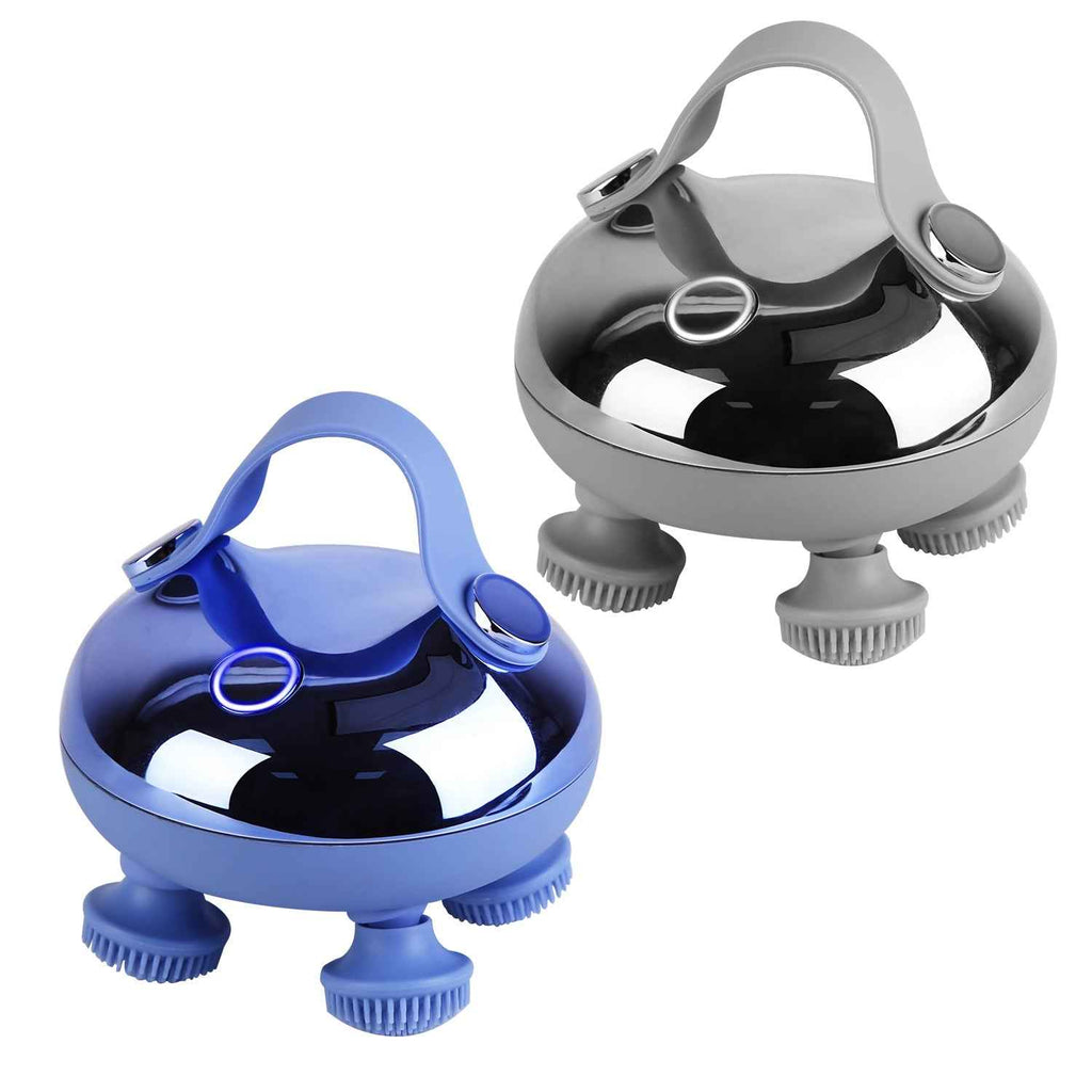 1Pc Electric Scalp Massager Rechargeable Head Mssager IPX7 Waterproof Dog Cat Massager With Red Light 3 Modes 3 Types Of Massage Claws For Men Women Elders - SYVELYA LABS