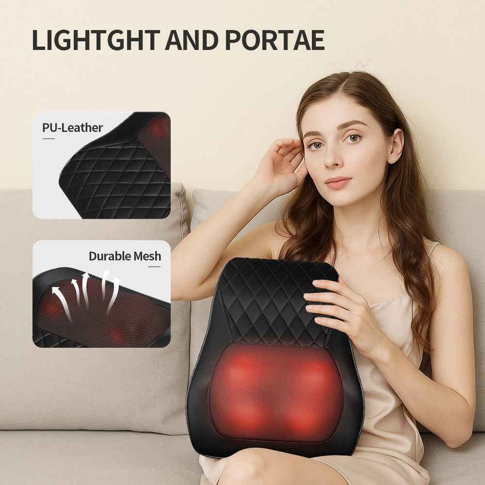 3 Speeds Vibrations Neck Heating Massage Relaxing Pillow