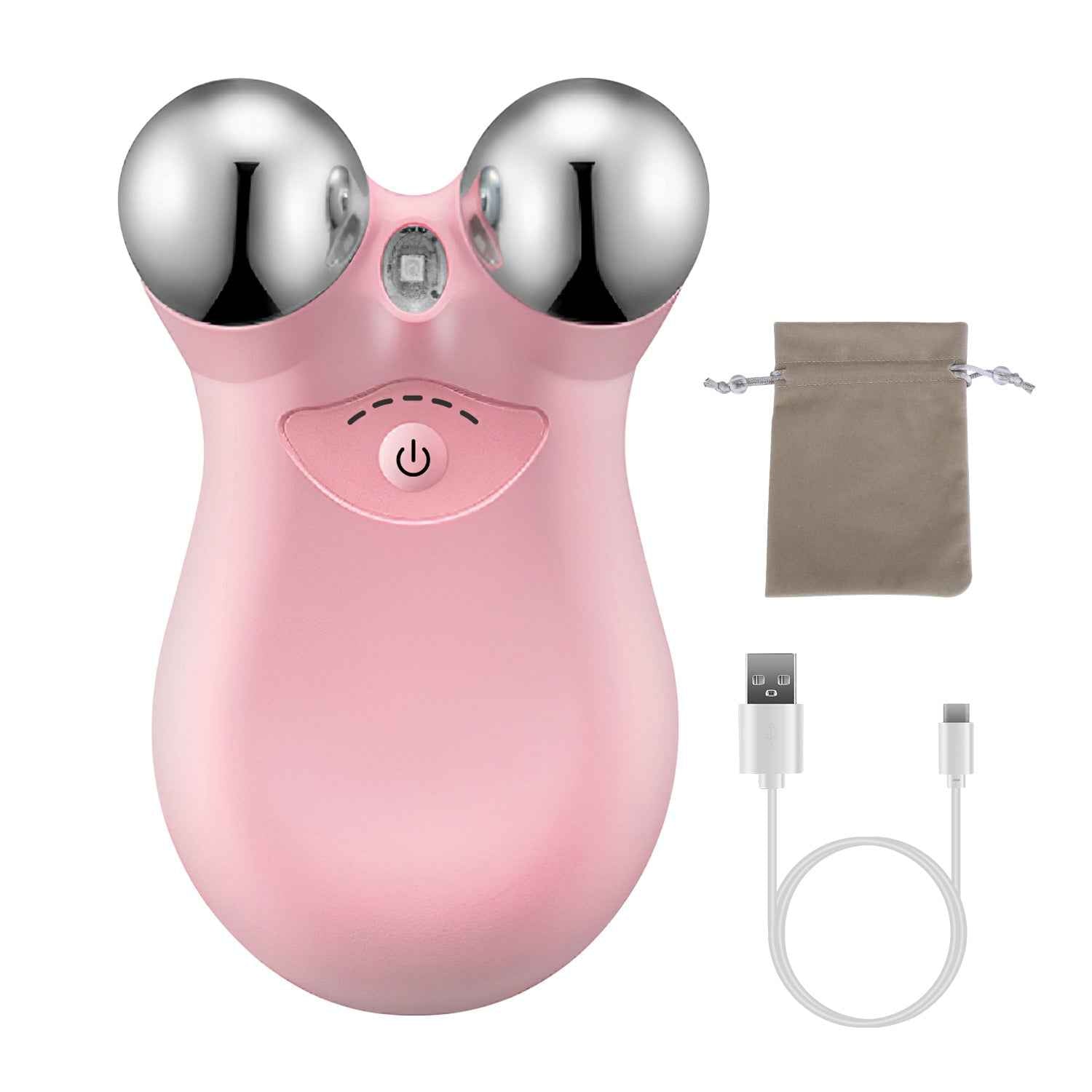 1Pc Micro-current Face Massager Rechargeable Face Neck Roller Intelligent Facial Massager With 5 Gears For Skin Tightening Skin Lifting Wrinkle Reducing - SYVELYA LABS