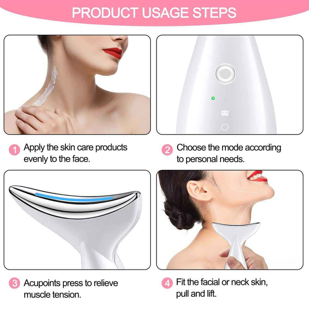 Face And Neck Firming Tightening Ultrasonic Massager
