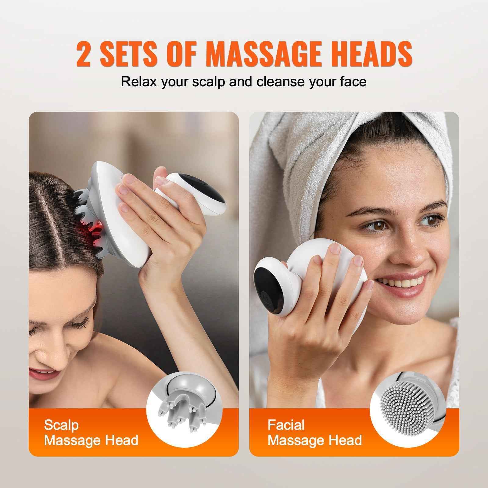 Electric Rechargeable Waterproof Portable Scalp Massager