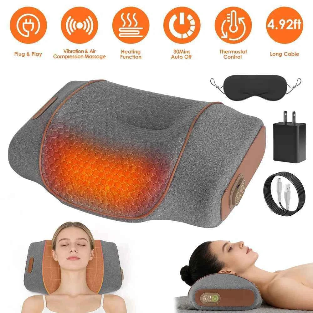 3 in 1 Neck Massager Heating Pillow