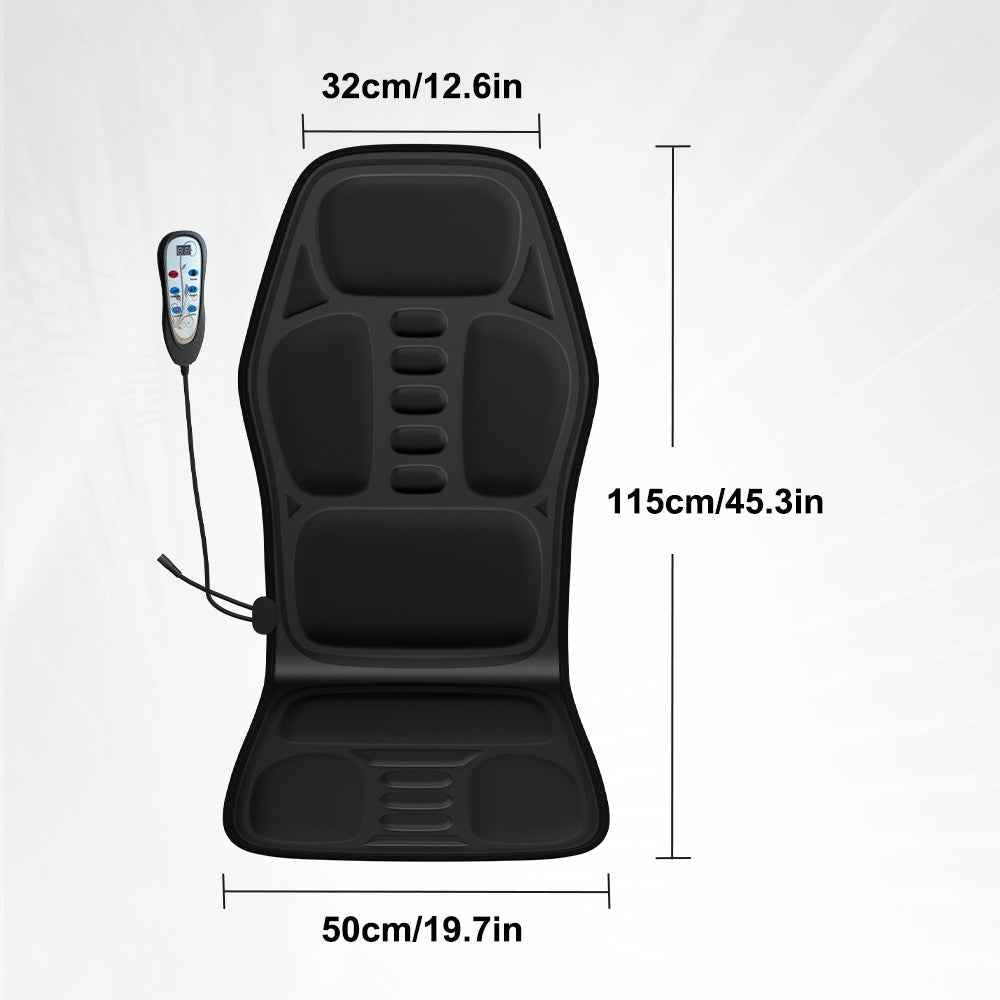 Massage Chair Pad,Back Massage With Heat,Massage Pad With 7Vibration Motors,Chair Massager For Office Chair, Massage Chair For Home Office Use - SYVELYA LABS