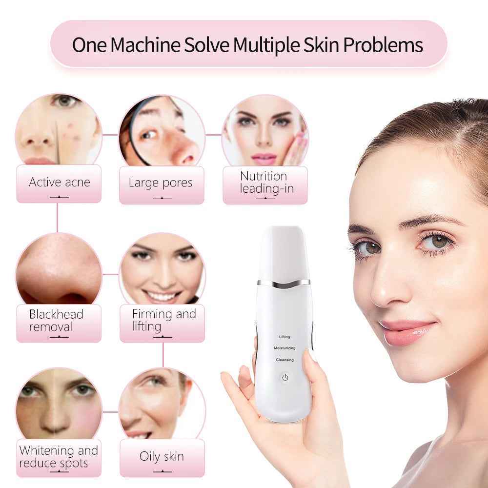 3 in 1 Deep Cleansing Ultrasonic Facial Spatula