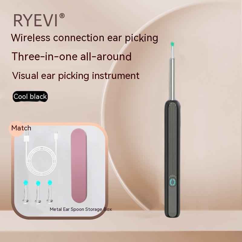 Wireless Smart HD Ear Pick with Luminous Endoscope