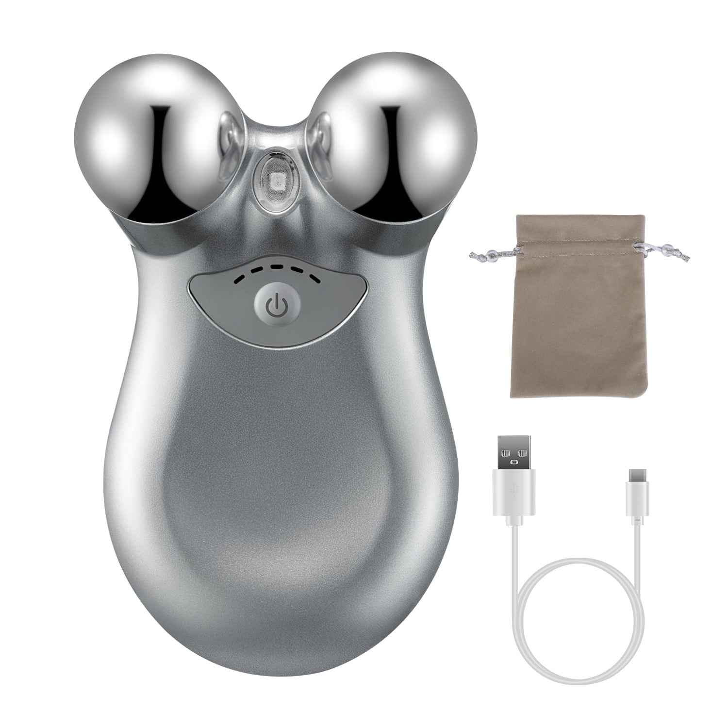 1Pc Micro-current Face Massager Rechargeable Face Neck Roller Intelligent Facial Massager With 5 Gears For Skin Tightening Skin Lifting Wrinkle Reducing - SYVELYA LABS