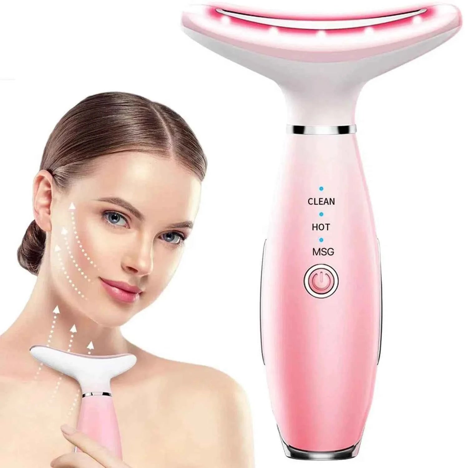 3 in 1 Neck and Face Ultrasonic Anti Wrinkles Massager