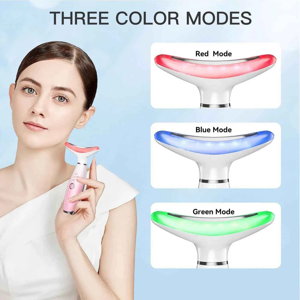 3 in 1 Neck and Face Ultrasonic Anti Wrinkles Massager