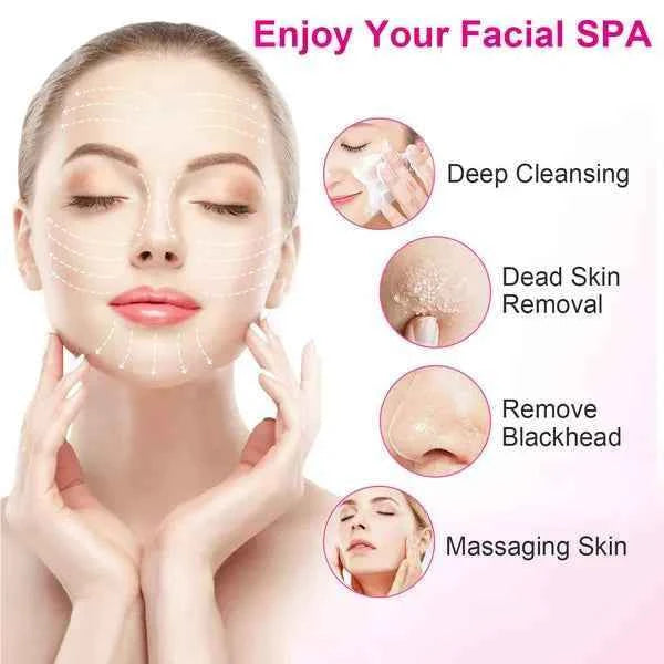 Electronic Spinning Facial Deep Cleansing Brush with 5 Brush Heads