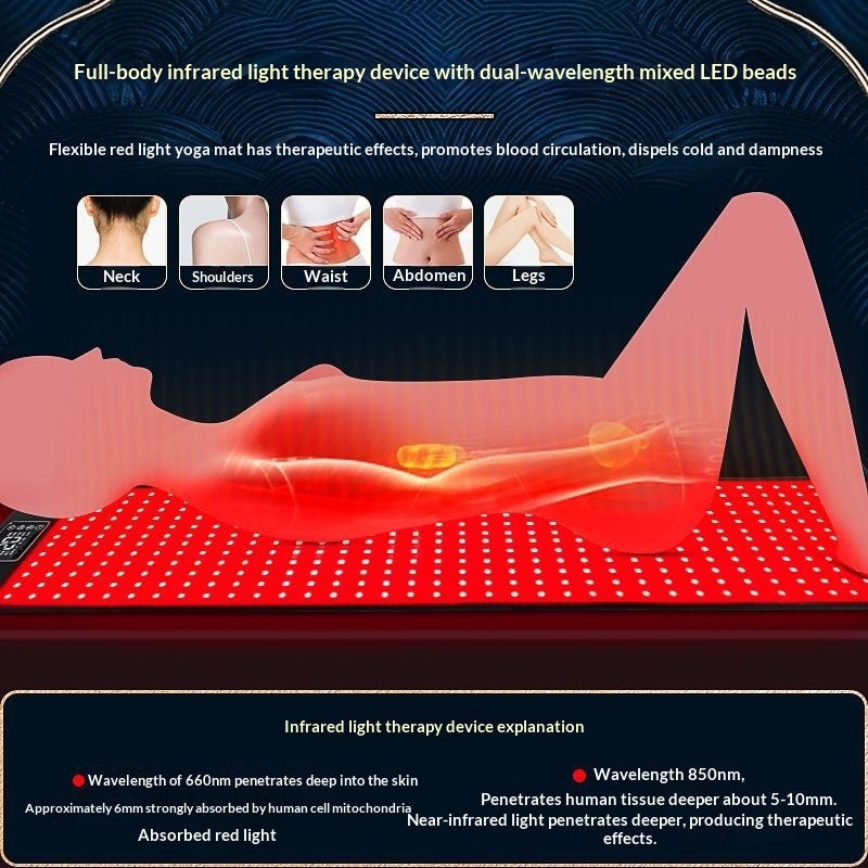 Charging Infrared Red Light Therapy Massage Mat