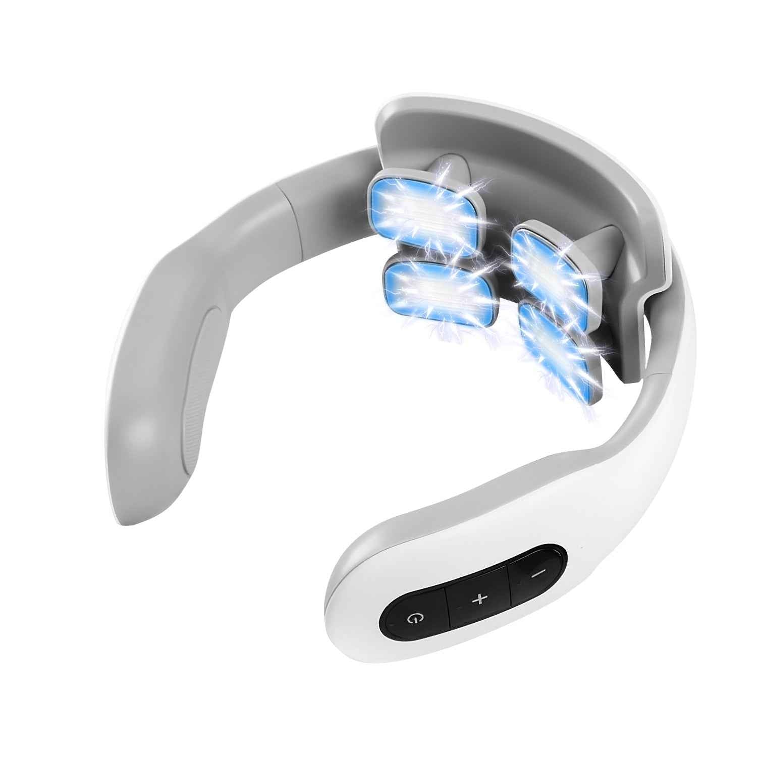 1 Set EMS Neck Massager With Heat Cordless Cervical Neck Massager EMS Neck Massager With 6 Modes 15 Intensity Levels Remote Control - SYVELYA LABS
